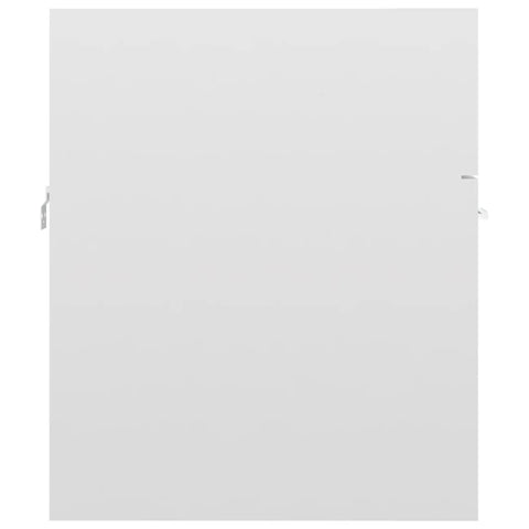 vidaXL Sink Cabinet with Built-in Basin High Gloss White Engineered Wood