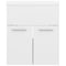 vidaXL Sink Cabinet with Built-in Basin High Gloss White Engineered Wood