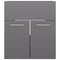 vidaXL Sink Cabinet with Built-in Basin High Gloss Grey Engineered Wood