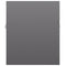 vidaXL Sink Cabinet with Built-in Basin High Gloss Grey Engineered Wood
