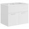 vidaXL Sink Cabinet with Built-in Basin White Engineered Wood