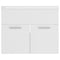 vidaXL Sink Cabinet with Built-in Basin White Engineered Wood
