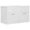 vidaXL Sink Cabinet with Built-in Basin White Engineered Wood