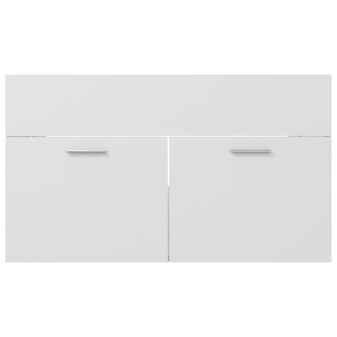 vidaXL Sink Cabinet with Built-in Basin White Engineered Wood