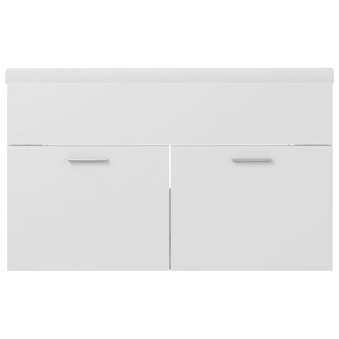 vidaXL Sink Cabinet with Built-in Basin White Engineered Wood