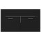 vidaXL Sink Cabinet with Built-in Basin Black Engineered Wood