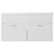 vidaXL Sink Cabinet with Built-in Basin White and Sonoma Oak Engineered Wood