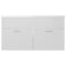 vidaXL Sink Cabinet with Built-in Basin High Gloss White Engineered Wood