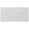 vidaXL Sink Cabinet with Built-in Basin High Gloss White Engineered Wood