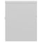 vidaXL Sink Cabinet with Built-in Basin High Gloss White Engineered Wood
