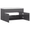 vidaXL Sink Cabinet with Built-in Basin High Gloss Grey Engineered Wood