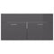 vidaXL Sink Cabinet with Built-in Basin High Gloss Grey Engineered Wood
