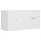 vidaXL Sink Cabinet with Built-in Basin White Engineered Wood