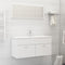 vidaXL Sink Cabinet with Built-in Basin White Engineered Wood