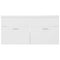 vidaXL Sink Cabinet with Built-in Basin White Engineered Wood