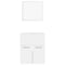 vidaXL Bathroom Furniture Set White Engineered Wood