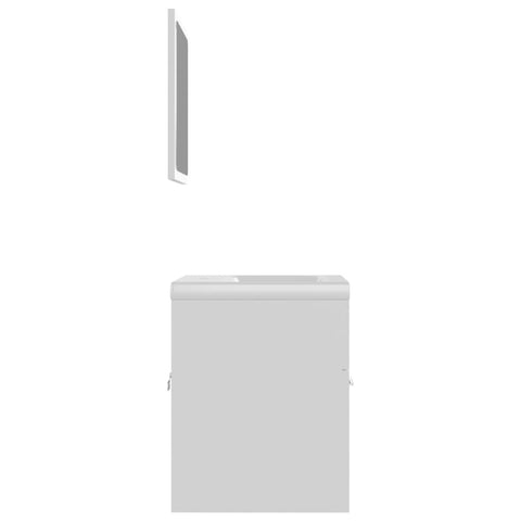 vidaXL Bathroom Furniture Set White Engineered Wood