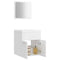 vidaXL Bathroom Furniture Set High Gloss White Engineered Wood