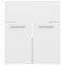 vidaXL Bathroom Furniture Set High Gloss White Engineered Wood