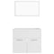vidaXL Bathroom Furniture Set White Engineered Wood