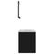 vidaXL Bathroom Furniture Set Black Engineered Wood