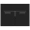 vidaXL Bathroom Furniture Set Black Engineered Wood