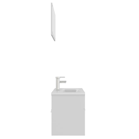 vidaXL Bathroom Furniture Set White Engineered Wood