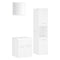 vidaXL Bathroom Furniture Set White Engineered Wood