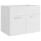 vidaXL Bathroom Furniture Set White Engineered Wood