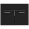 vidaXL Bathroom Furniture Set Black Engineered Wood