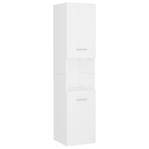 vidaXL Bathroom Furniture Set White Engineered Wood