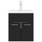 vidaXL Sink Cabinet with Built-in Basin Black Engineered Wood