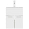 vidaXL Sink Cabinet with Built-in Basin White and Sonoma Oak Engineered Wood