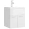 vidaXL Sink Cabinet with Built-in Basin High Gloss White Engineered Wood