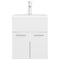 vidaXL Sink Cabinet with Built-in Basin High Gloss White Engineered Wood