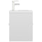 vidaXL Sink Cabinet with Built-in Basin High Gloss White Engineered Wood