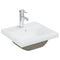 vidaXL Sink Cabinet with Built-in Basin High Gloss White Engineered Wood