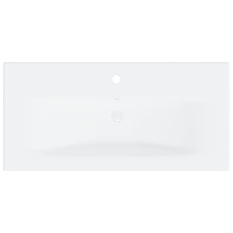 vidaXL Sink Cabinet with Built-in Basin White Engineered Wood