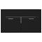 vidaXL Sink Cabinet with Built-in Basin Black Engineered Wood