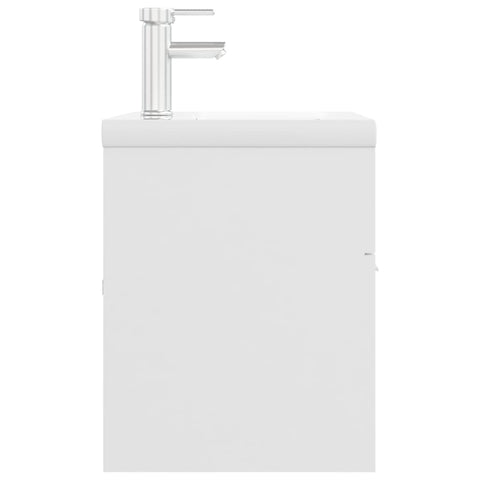 vidaXL Sink Cabinet with Built-in Basin White Engineered Wood