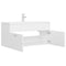 vidaXL Sink Cabinet with Built-in Basin White Engineered Wood