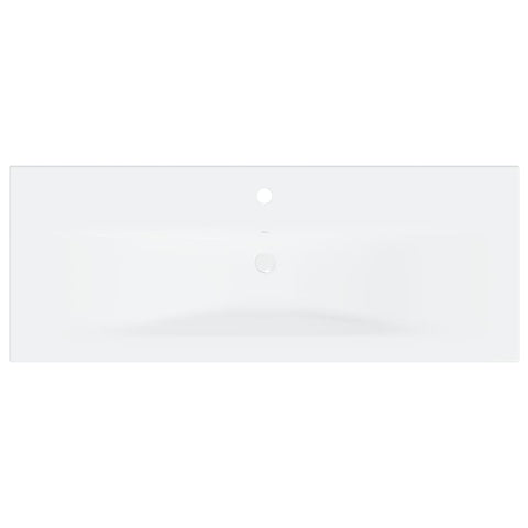 vidaXL Sink Cabinet with Built-in Basin White and Sonoma Oak Engineered Wood