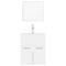 vidaXL Bathroom Furniture Set White Engineered Wood