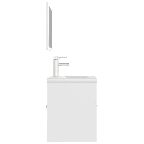 vidaXL Bathroom Furniture Set White Engineered Wood