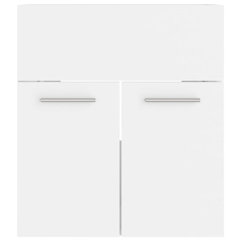 vidaXL Bathroom Furniture Set White Engineered Wood