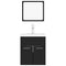 vidaXL Bathroom Furniture Set Black Engineered Wood