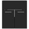 vidaXL Bathroom Furniture Set Black Engineered Wood