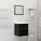 vidaXL Bathroom Furniture Set Black Engineered Wood