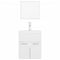 vidaXL Bathroom Furniture Set High Gloss White Engineered Wood