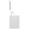 vidaXL Bathroom Furniture Set High Gloss White Engineered Wood